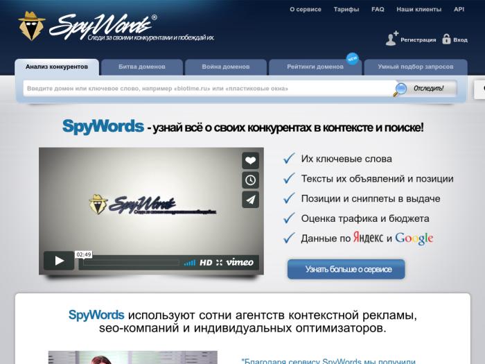 Spywords регистрация