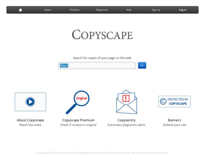 Copyscape регистрация