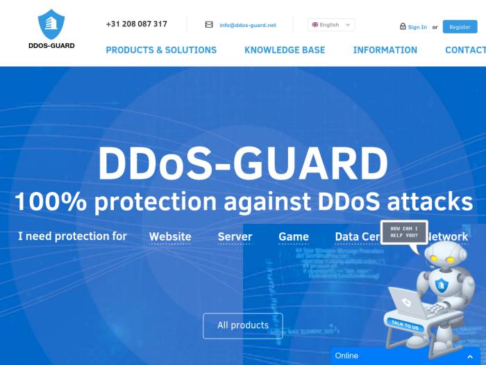 Ddos-Guard регистрация