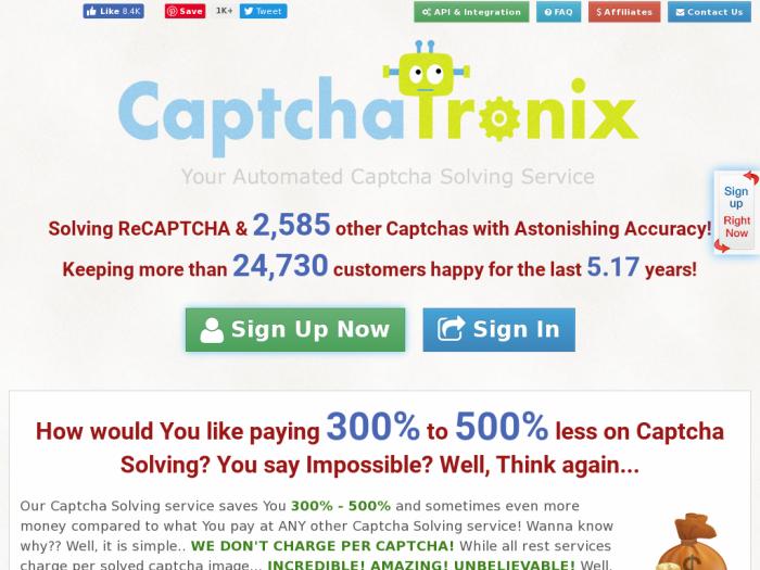 Captchatronix регистрация