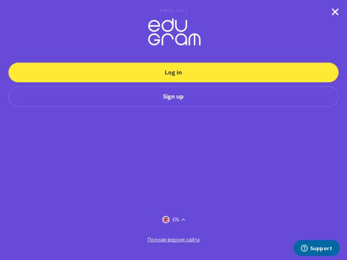 Edugram регистрация